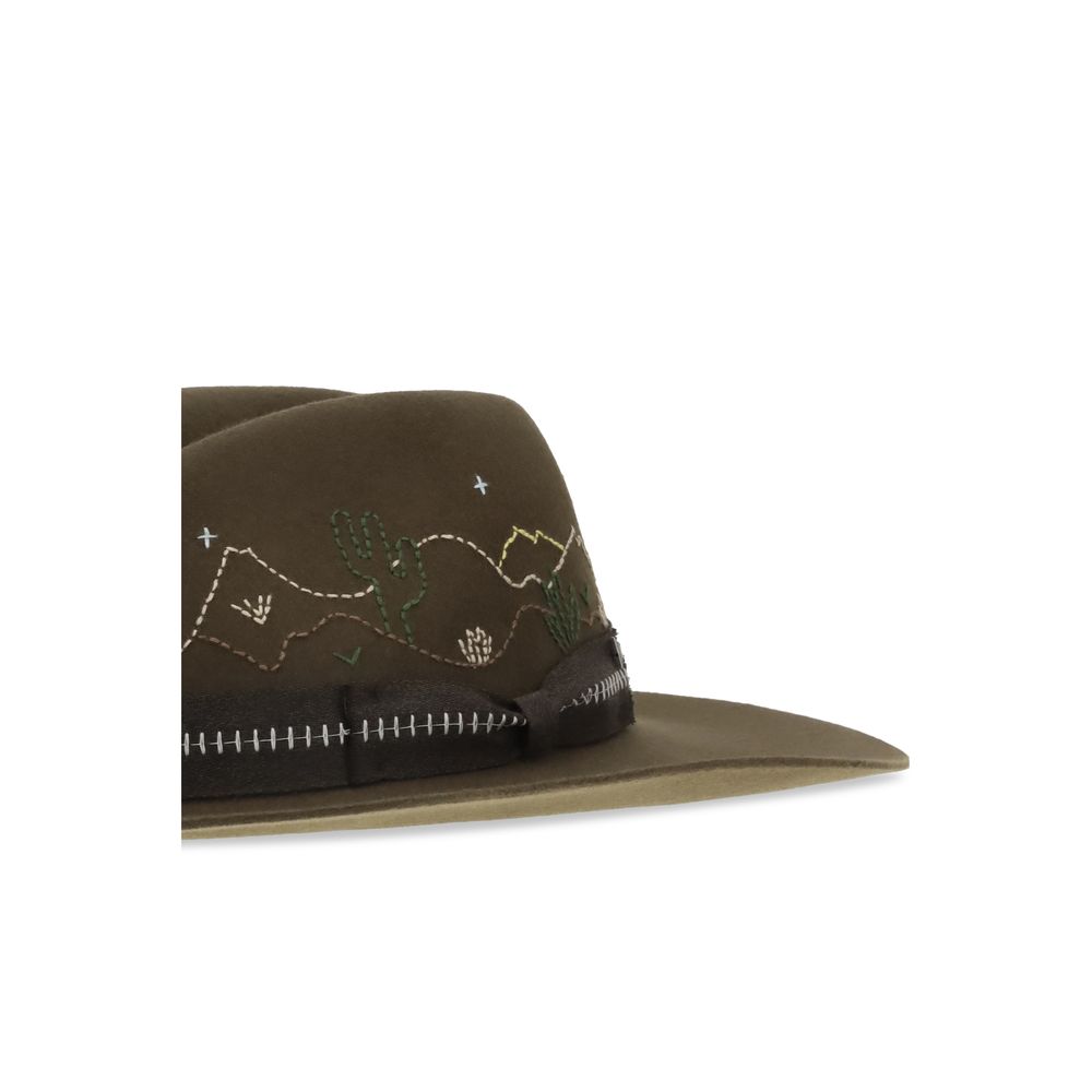 Golden Goose Bicolor Wool Oves Aries Fedora