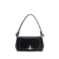 Vivienne Westwood Black Calf Leather Bos Taurus Handbag