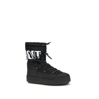 Moon Boot Black Polyamide Lace-Up Boots