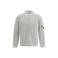 C.P. Company White Polyamide Cardigan