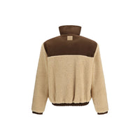 Ami Paris Beige Polyester Full-Length Jacket
