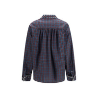Marni Blue Cotton Pattern Shirt