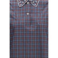 Marni Blue Cotton Pattern Shirt