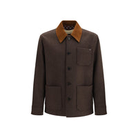 Valentino Garavani Brown Wool Oves Aries Full-Length Jacket