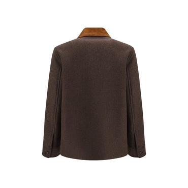 Valentino Garavani Brown Wool Oves Aries Full-Length Jacket