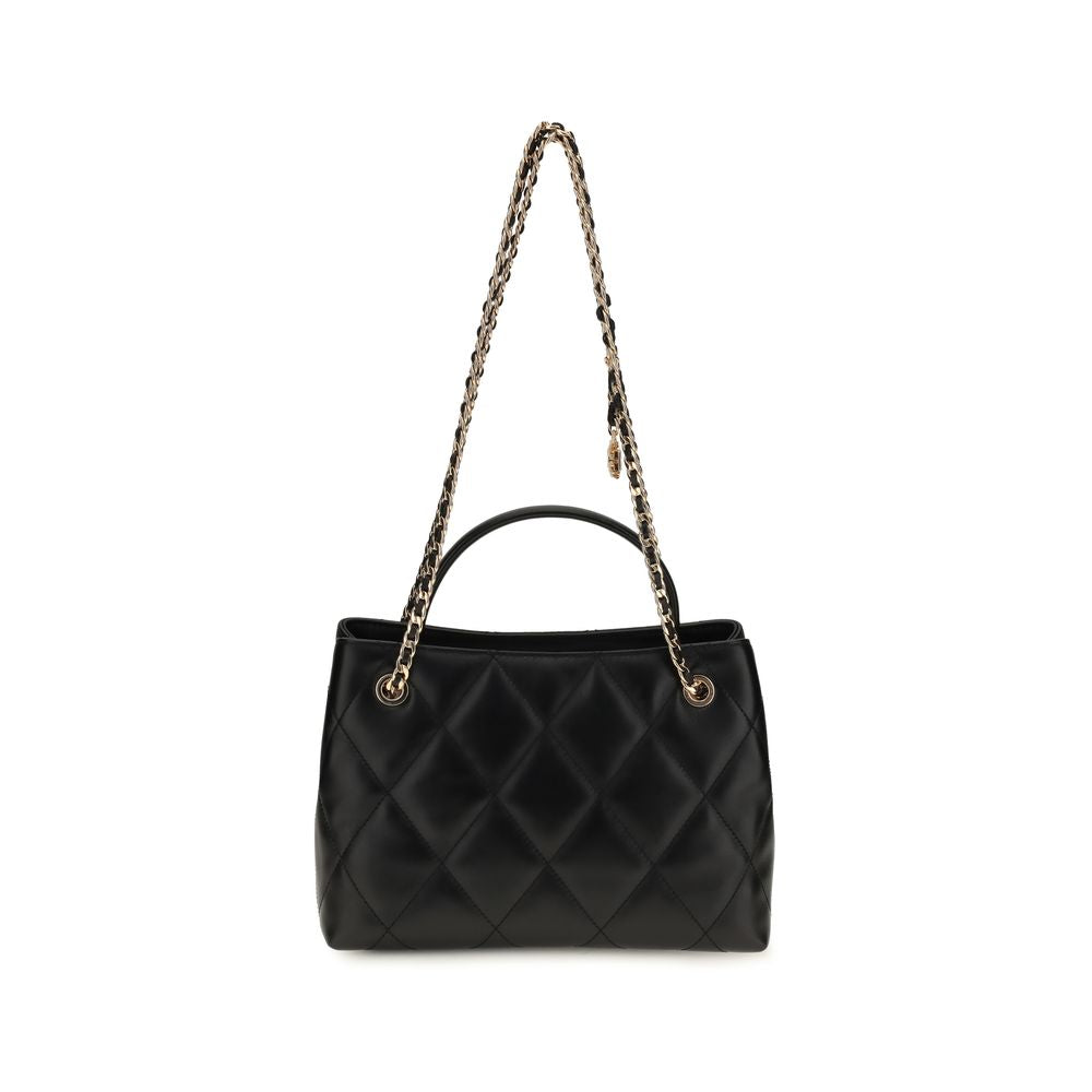 Tory Burch Black Calf Leather Bos Taurus Shoulder Bag