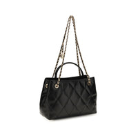 Tory Burch Black Calf Leather Bos Taurus Shoulder Bag