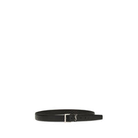 Saint Laurent Black Calf Leather Bos Taurus Regular Belt