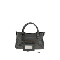 Balenciaga Gray Lamb Ovis Aries Shoulder Bag
