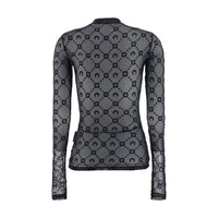 Marine Serre Black Polyamide Pattern Shirt