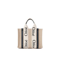 Chloé Beige Linen Tote Bag