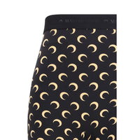 Marine Serre Black Polyamide Bermuda Shorts