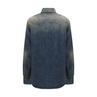 Fendi Blue Denim Shirt