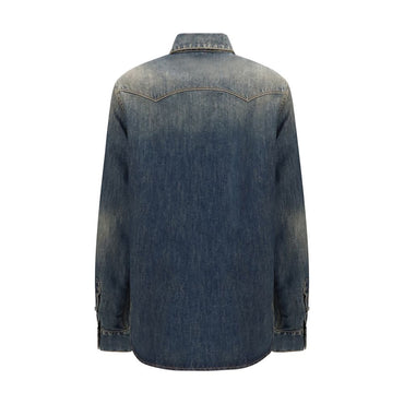 Fendi Blue Denim Shirt