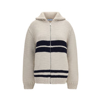 Prada Beige Wool Oves Aries Cardigan