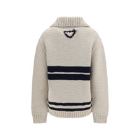 Prada Beige Wool Oves Aries Cardigan