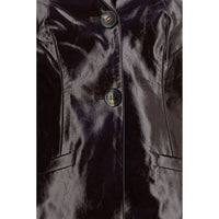 Ganni Bordeaux Polyethylene Full-Length Jacket