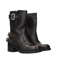 Chloé Black Leather Ankle Boots