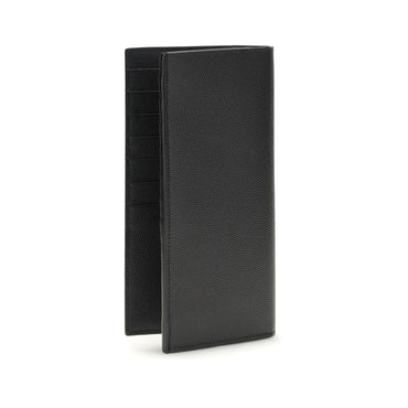Saint Laurent Black Calf Leather Bos Taurus Wallet