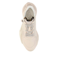 Fendi Beige Calf Leather Bos Taurus Athletic Sneakers