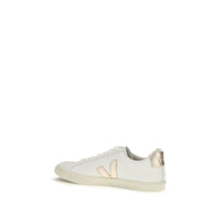 Veja White Calf Leather Bos Taurus Low Top Sneakers
