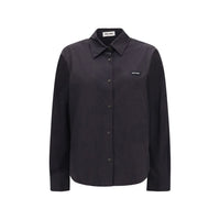 Miu Miu Black Cotton Dress Shirt