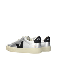 Veja Gray Leather Low Top Sneakers