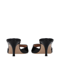 Gianvito Rossi Black Leather Platform Sandals
