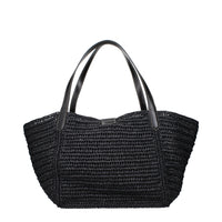 Tom Ford Black Raffia Shoulder Bag
