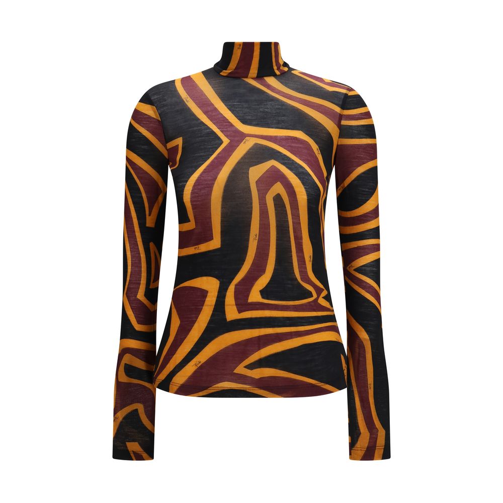 Emilio Pucci Multicolor Wool Oves Aries Pattern Shirt