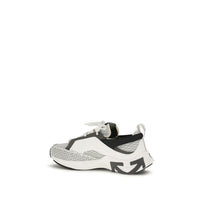 Off-White Multicolor Fabric Athletic Sneakers