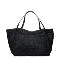Tom Ford Black Raffia Shoulder Bag