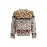 Moncler Grenoble Beige Wool Oves Aries Sweatshirt