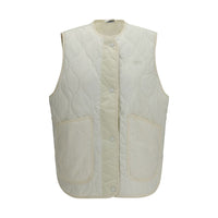 New Balance White Polyamide Sleeveless Jacket