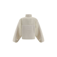 New Balance White Recycled Polyester Shell Jacket