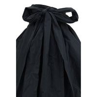 Blumarine Black Polyester Midi Skirt