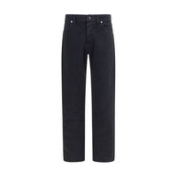 Stone Island Black Cotton Straight-Leg Jeans