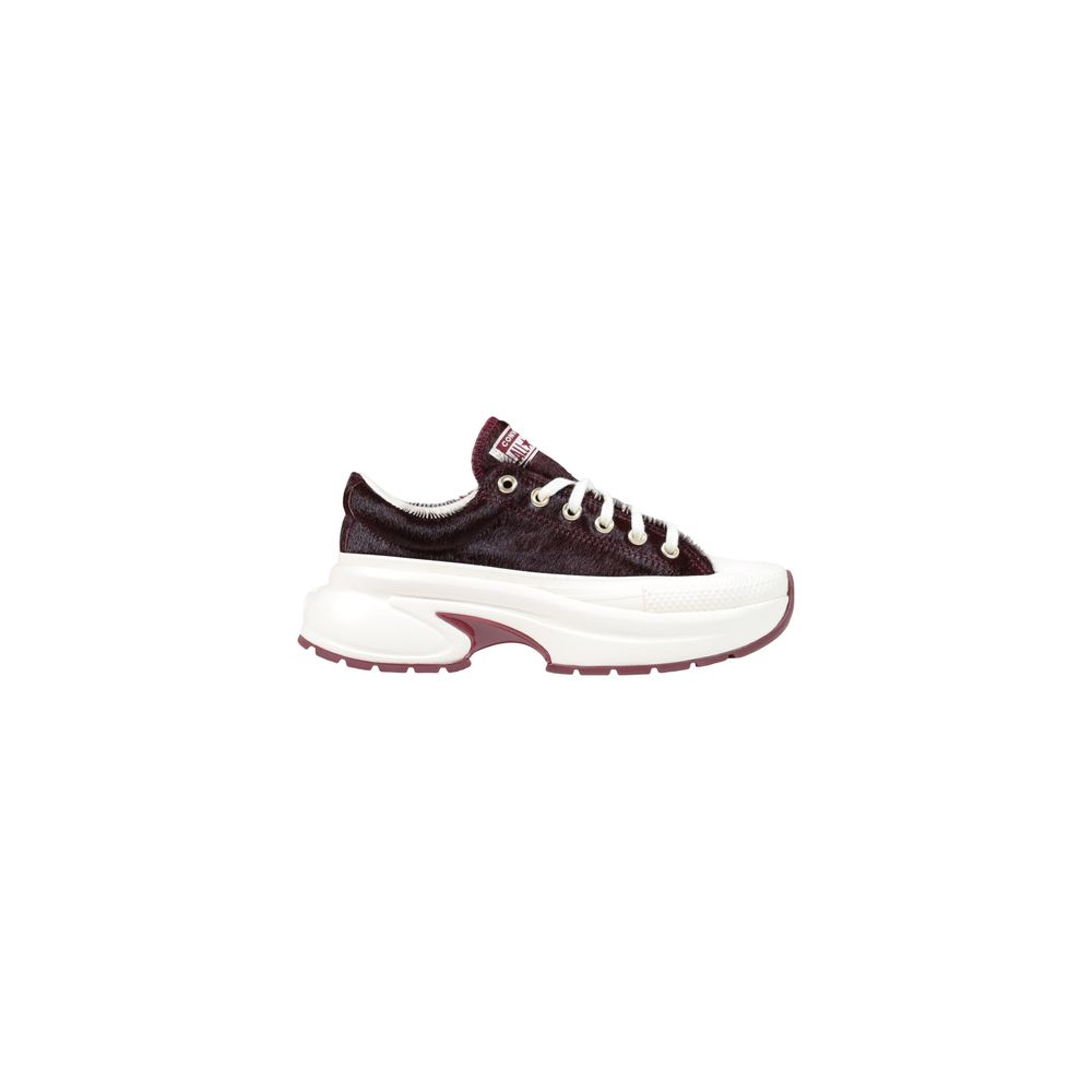Converse Bordeaux Leather Chunky Sneakers