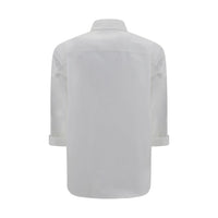 Brunello Cucinelli White Cotton Dress Shirt