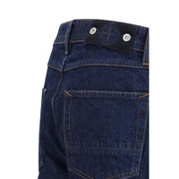 Stone Island Blue Cotton Straight-Leg Jeans