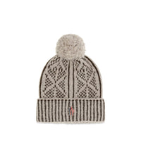 Moncler Grenoble Gray Alpaca Vicugna Pacos Beanie
