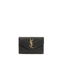 Saint Laurent Black Lamb Ovis Aries Wallet