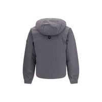 Moose Knuckles Gray Nylon Full-Length Jacket