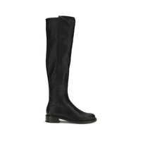 Stuart Weitzman Black Napa Leather / Calf Bos Taurus Over The Knee