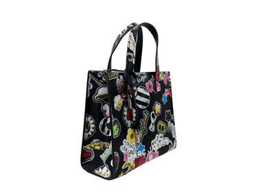 Marc Jacobs Mini Grind Black Sticker Leather Crossbody Bag