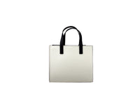 Marc Jacobs Mini Grind White Black Leather Crossbody Bag