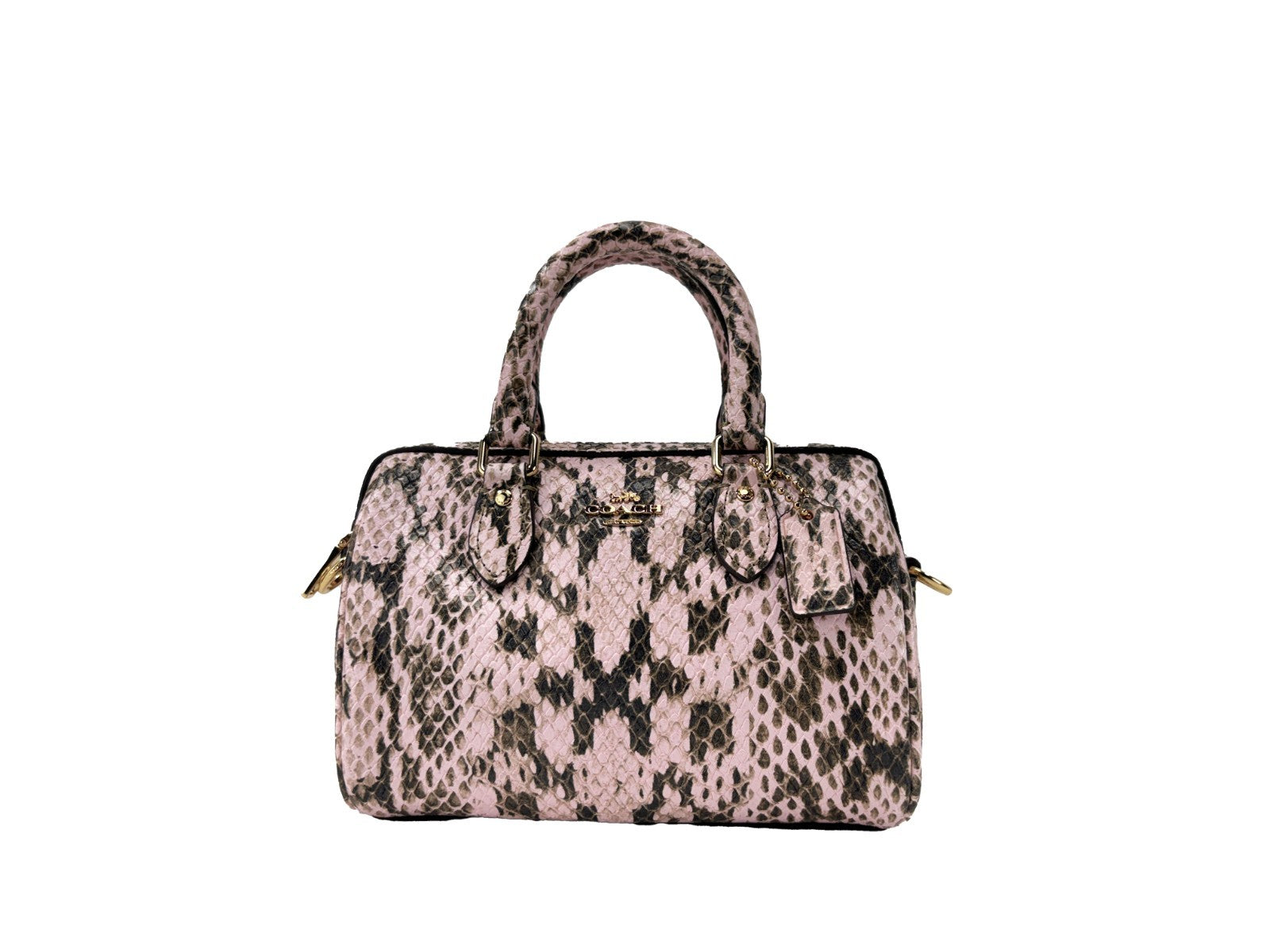 COACH Coach Mini Rowan Snake Skin Crossbody Bag