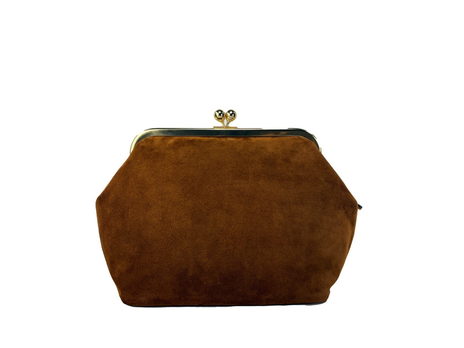 COACH Coach Kisslock Frame 27 Suede Bag