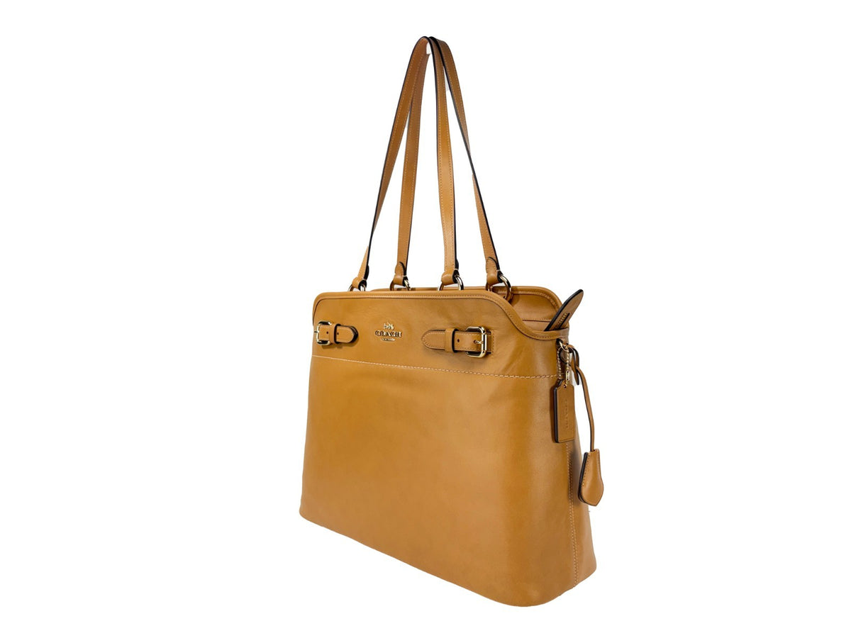 COACH Coach Easton Brown Leather Tote Bag