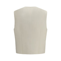 Fendi Beige Wool Oves Aries Waistcoat